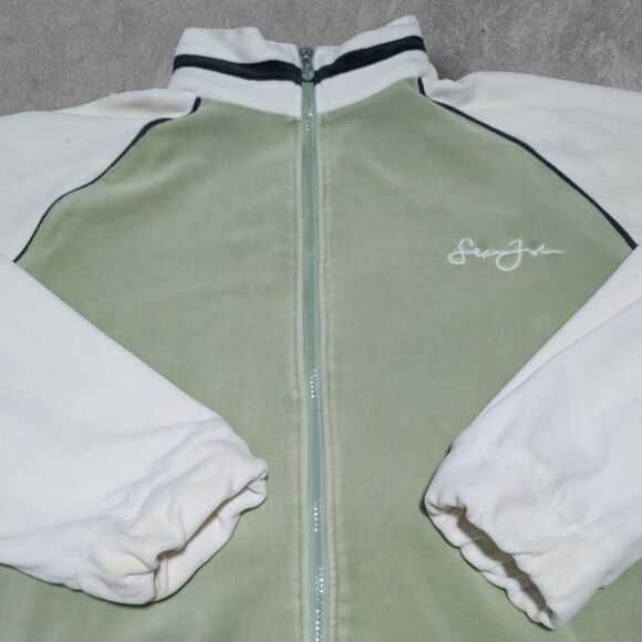 Vintage Y2K Sean John ColorBlock Velour Track Suit Jacket XL - Picture 4 of 7